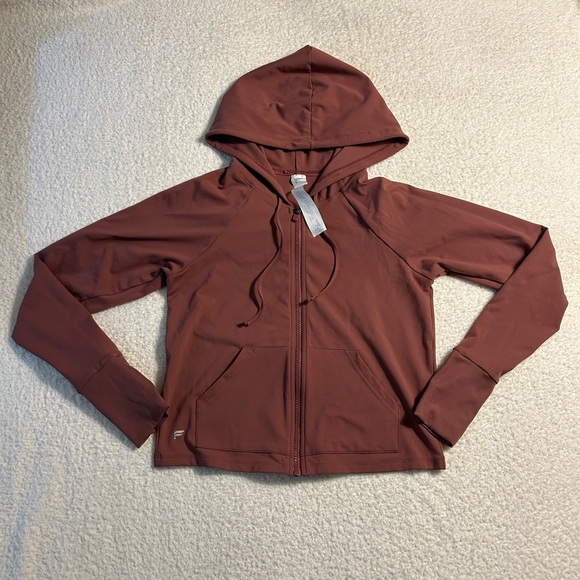 Fabletics Mauve Zip-Up Long Sleeve - Picture 2 of 6